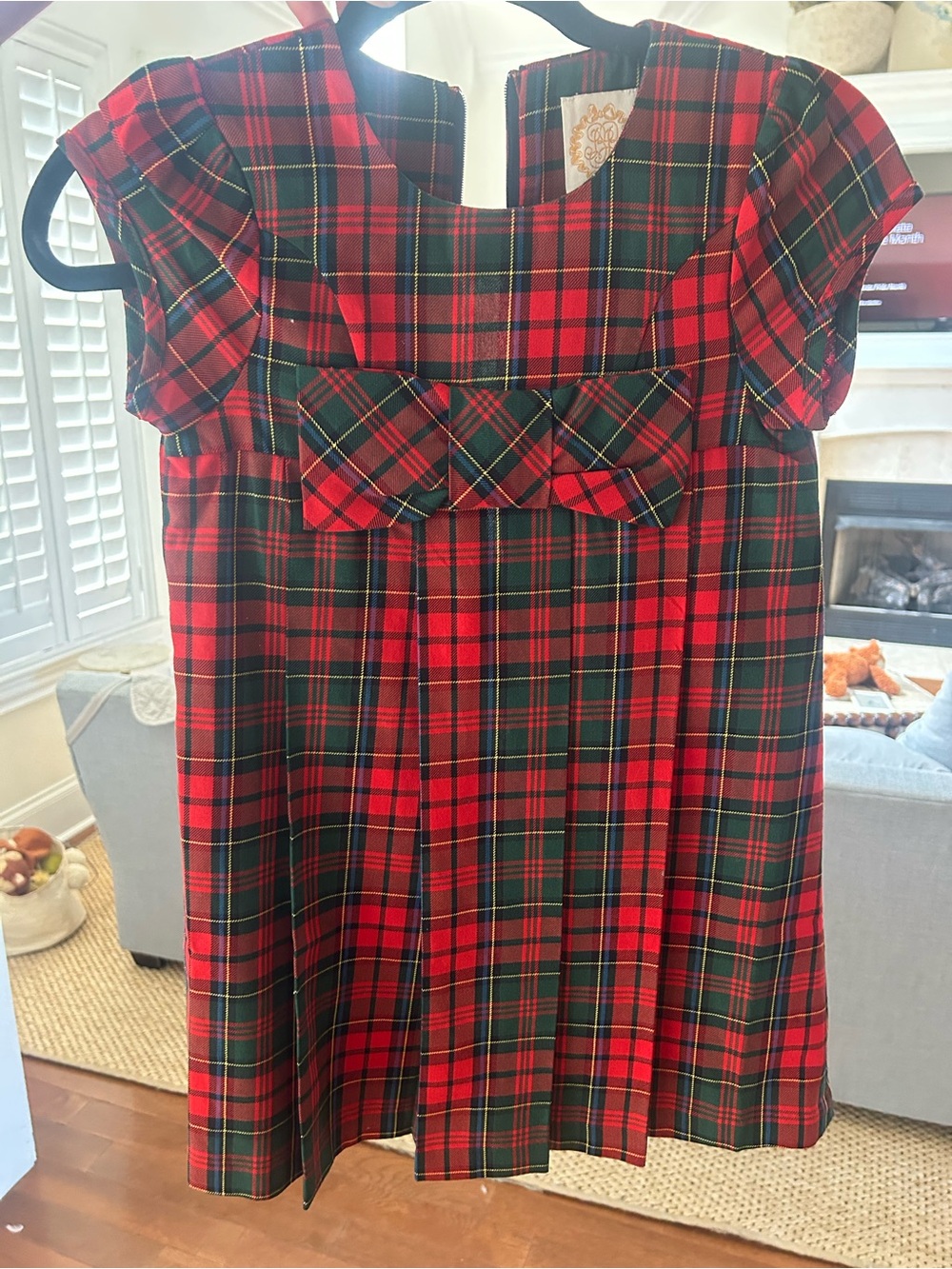 The Beaufort Bonnet Company Red and Green Tartan Holiday Dress